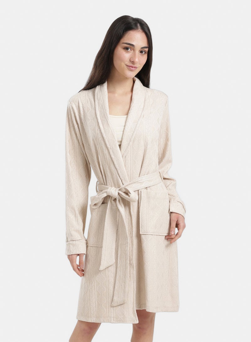 Carina Self-Pattern Relaxed Robe - Image 1